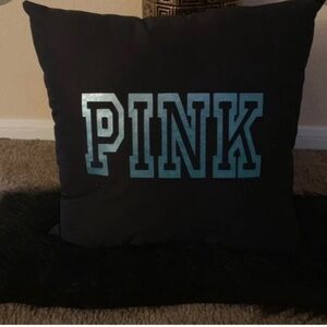Victoria's Secret PINK Black Pillow